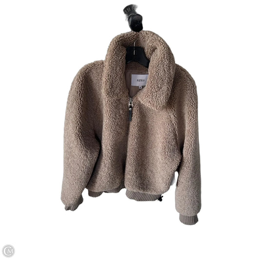 Jacket Faux Fur & Sherpa By Pistola In Tan, Size: M
