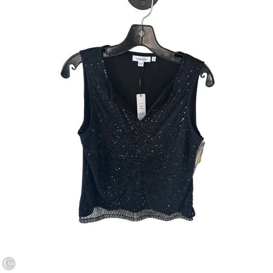 Blouse Sleeveless By Chicos In Black, Size: M