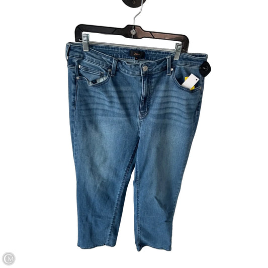 Jeans Wide Leg By Quince In Blue Denim, Size: 16