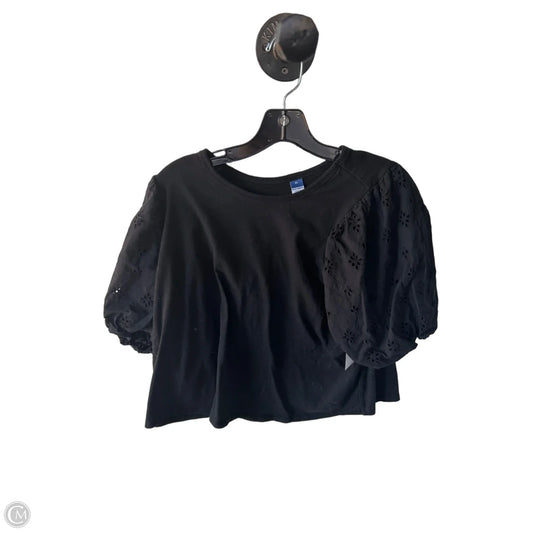 Top Short Sleeve By Old Navy In Black, Size: Xl