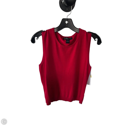 Vest Sweater By August Silk In Red, Size: L