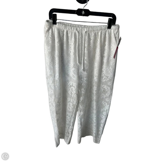 Swimwear Cover-up By Clothes Mentor In White, Size: L
