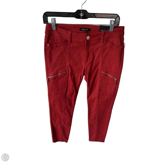 Jeans Skinny By White House Black Market In Orange Denim, Size: 4