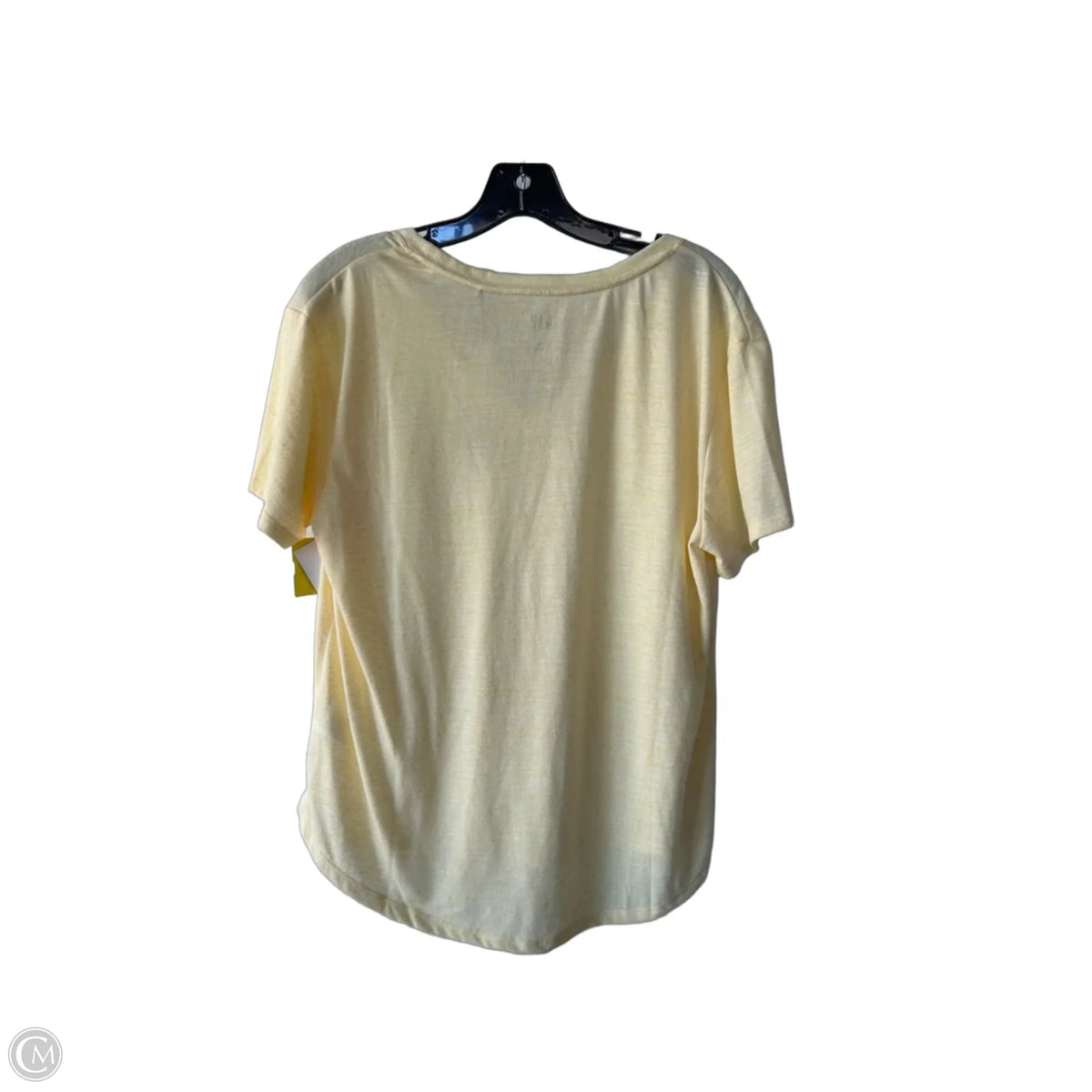 Top Short Sleeve Basic By Gap In Yellow, Size: M