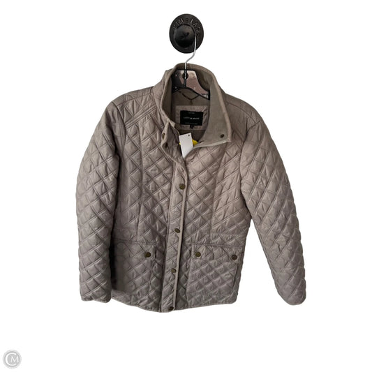 Jacket Puffer & Quilted By Lucky Brand In Tan, Size: M