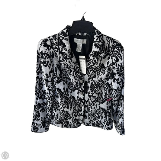 Blazer By Clothes Mentor In Black & White, Size: S
