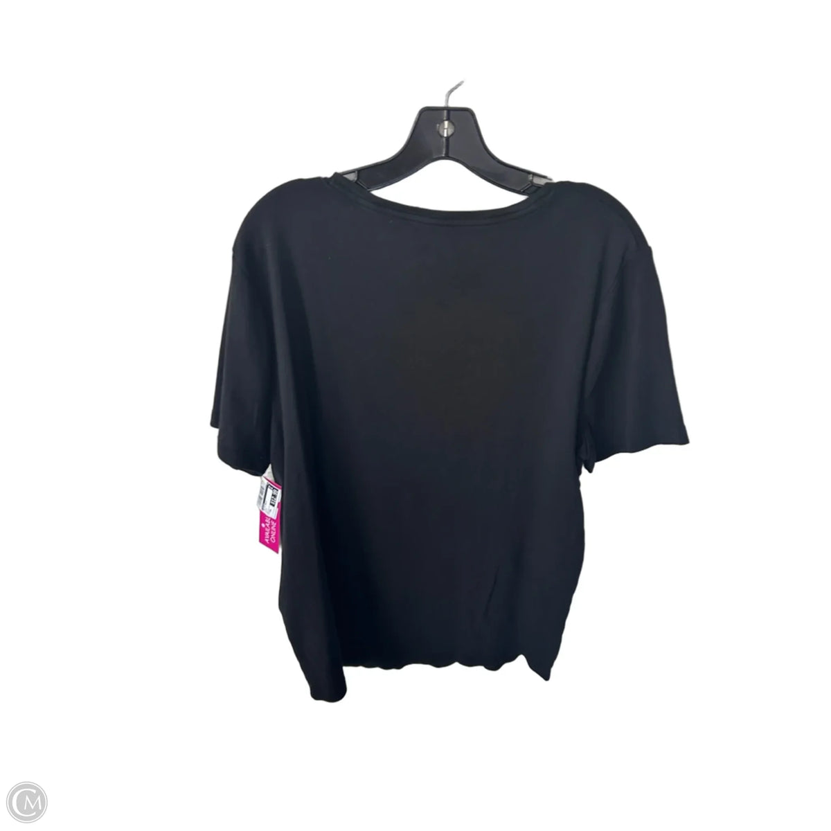 Top Short Sleeve Basic By Chicos In Black, Size: Xxl