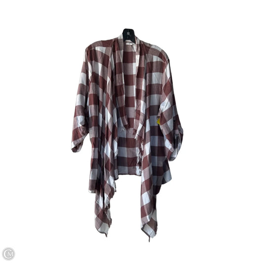 Cardigan By Maurices In Brown & White, Size: 2x