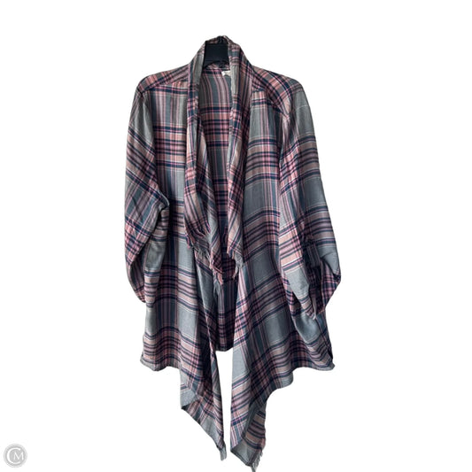 Cardigan By Maurices In Grey & Pink, Size: 2x