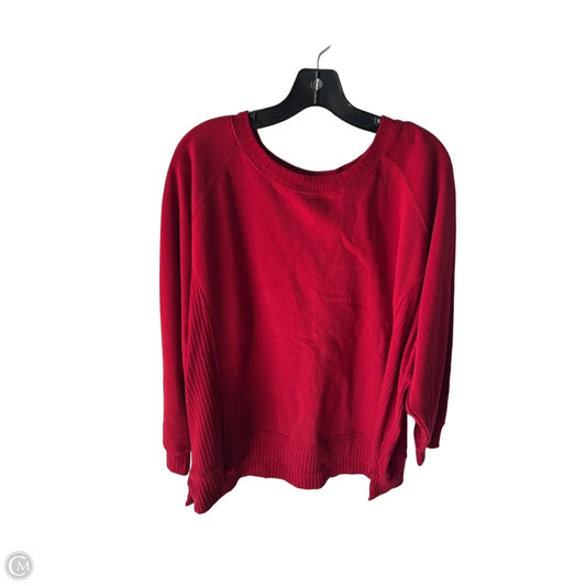 Sweatshirt Crewneck By Maurices In Red, Size: 2x