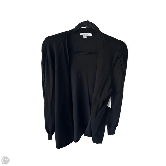 Sweater Cardigan By Chicos In Black, Size: L