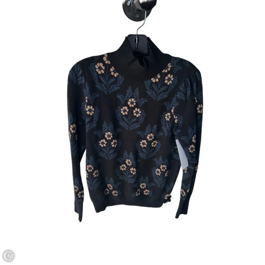 Sweater By Ann Taylor In Black & Blue, Size: S