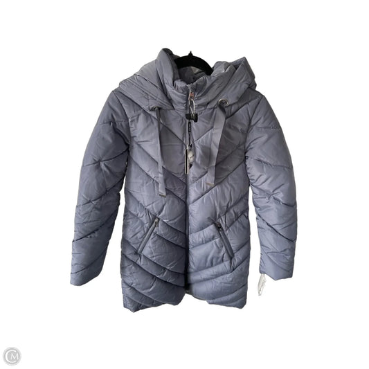 Coat Puffer & Quilted By Nine West In Grey, Size: Xs