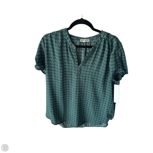 Blouse 3/4 Sleeve By Pleione In Green, Size: L