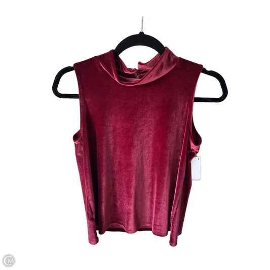 Blouse Sleeveless By Loft In Red, Size: Xs