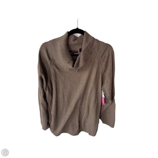 Sweater By Jeanne Pierre In Brown, Size: 1x