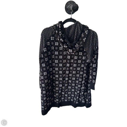 Tunic Long Sleeve By Simply Vera In Black & White, Size: Xxl