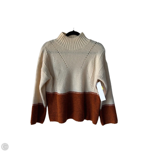 Sweater By Line & Dot In Cream & Orange, Size: S