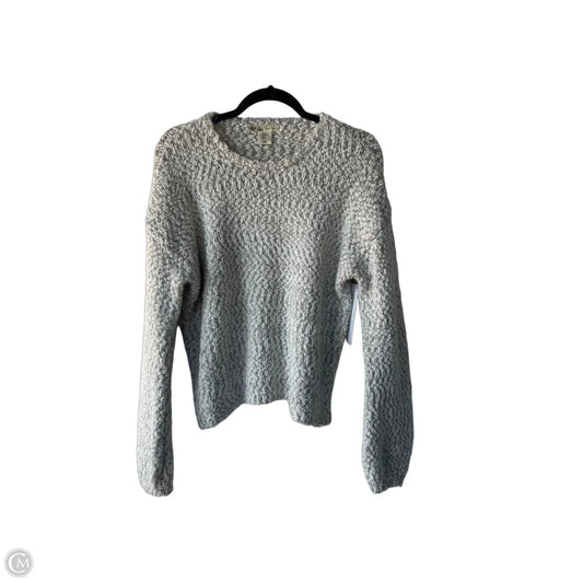 Sweater By Clothes Mentor In Grey & White, Size: M