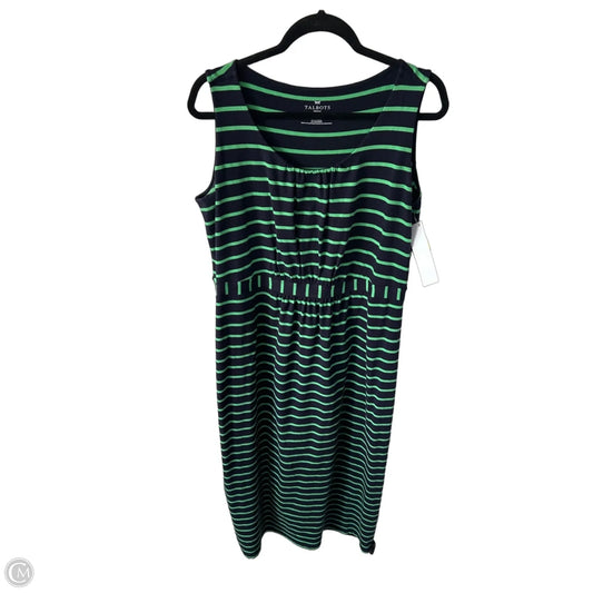 Dress Casual Maxi By Talbots In Blue & Green, Size: 1x