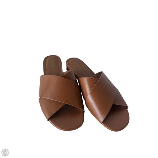 Sandals Flats By Michael By Michael Kors In Brown, Size: 10