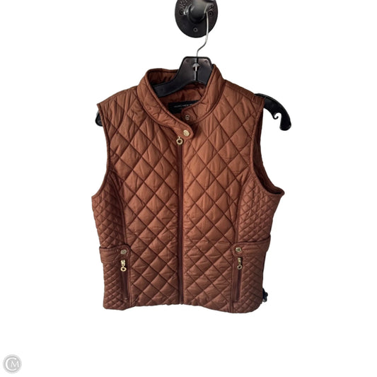 Vest Puffer & Quilted By Marc New York In Brown, Size: M