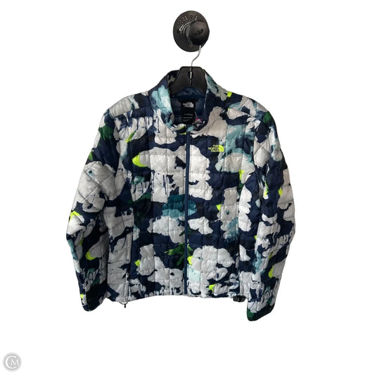 Jacket Puffer & Quilted By The North Face In Blue & White, Size: L