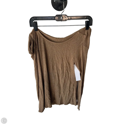 Top Long Sleeve By Red Haute In Gold, Size: M
