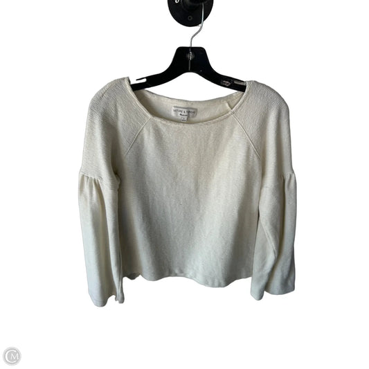 Top Long Sleeve By Madewell In Cream, Size: S
