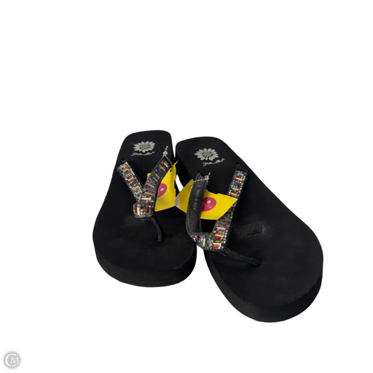Sandals Flip Flops By Yellow Box In Black, Size: 7