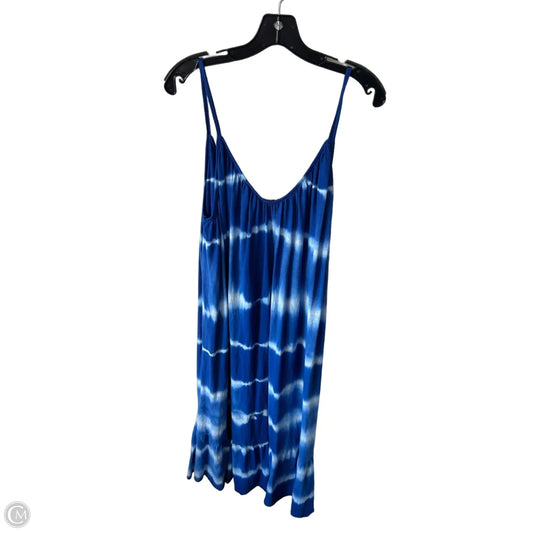 Swimwear Cover-up By Clothes Mentor In Blue & White, Size: Osfm