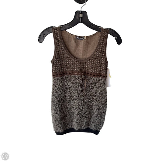 Dress Sweater By Valentina In Black & Brown, Size: S