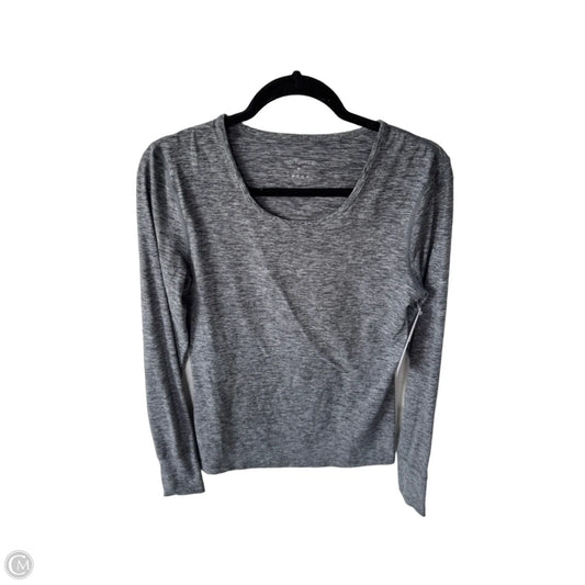 Athletic Top Long Sleeve Crewneck By Clothes Mentor In Grey, Size: M