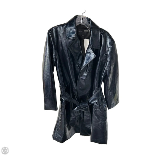 Coat Trench Coat By Club Monaco In Blue, Size: M