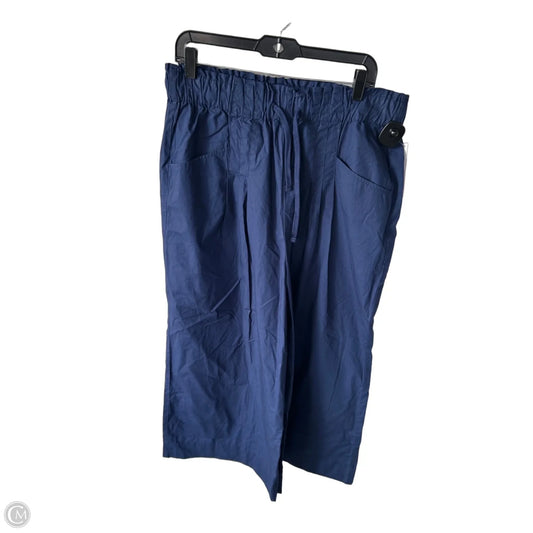 Pants Wide Leg By Maeve In Blue, Size: L