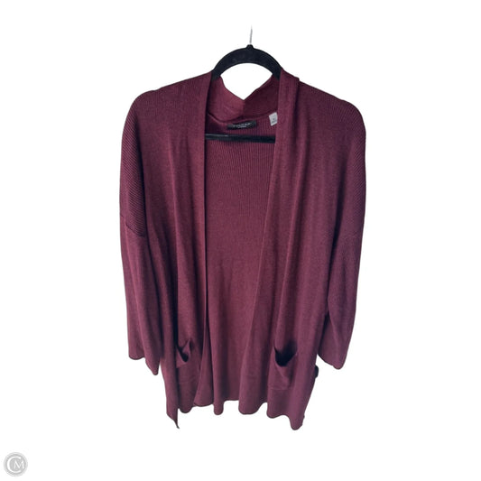 Sweater Cardigan By T Tahari In Brown, Size: 2x