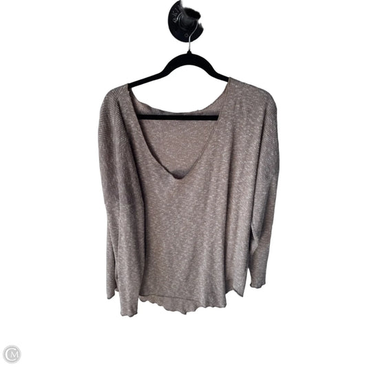 Top Long Sleeve By Ps Kate In Brown, Size: 2x