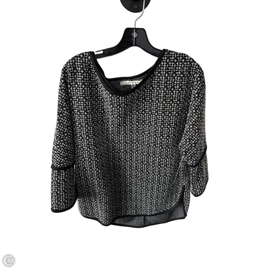 Sweater By Max Studio In Black & White, Size: M