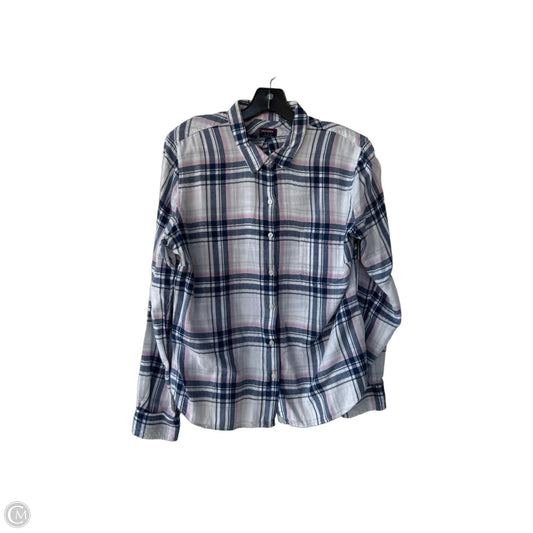 Blouse Long Sleeve By Clothes Mentor In Blue & Pink, Size: L