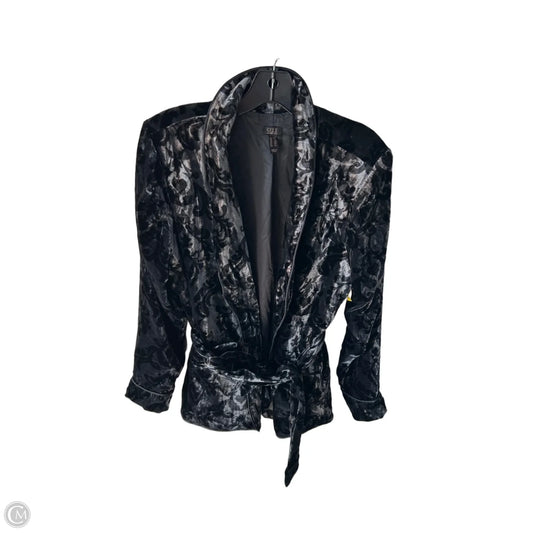 Blazer By Gilli In Black & Grey, Size: 1x