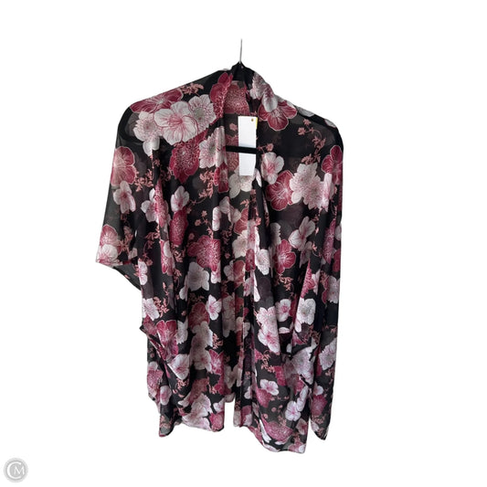 Kimono By Lane Bryant In Black & Pink, Size: Osfm