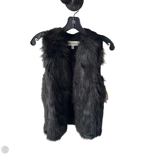 Vest Faux Fur & Sherpa By Sebby In Black, Size: M