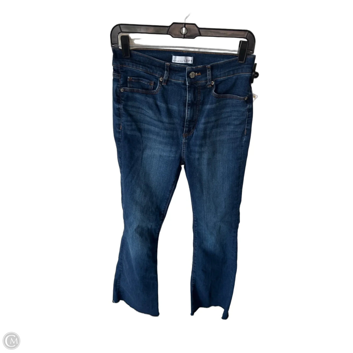 Jeans Flared By Loft In Blue Denim, Size: 2