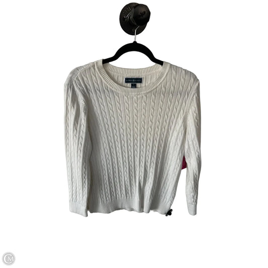 Sweater By Karen Scott In White, Size: L