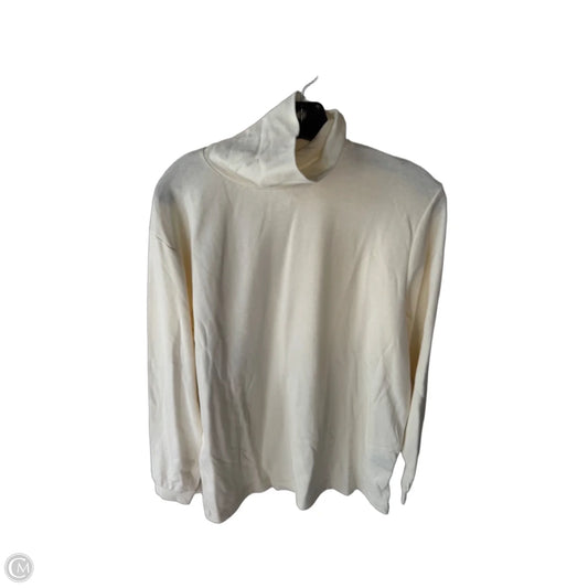 Top Long Sleeve Basic By Eddie Bauer In Cream, Size: L