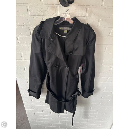 Coat Trench Coat By Kenneth Cole Reaction In Black, Size: Xxl