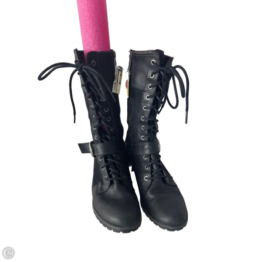Boots Leather By Timberland In Black, Size: 9