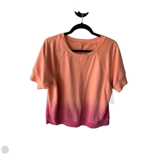 Sweatshirt Crewneck By Livi Active In Orange & Pink, Size: Xl