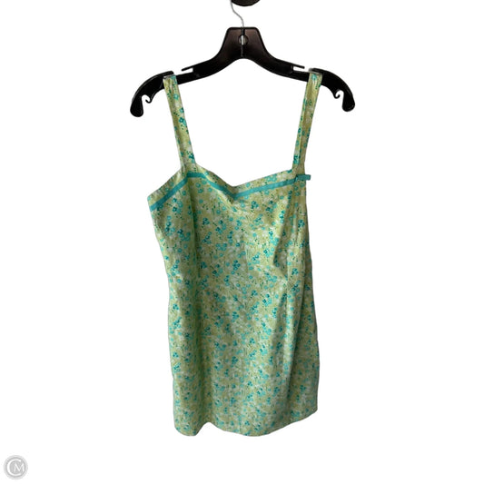 Dress Casual Short By Loft In Green & White, Size: L