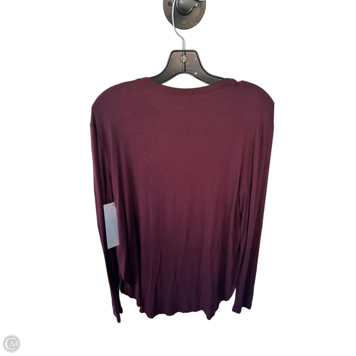 Top Long Sleeve Basic By Halogen In Purple, Size: M